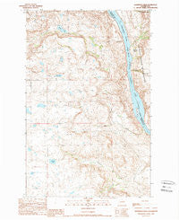 Sanderson Creek Washington Historical topographic map, 1:24000 scale, 7.5 X 7.5 Minute, Year 1989