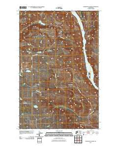 Sanderson Creek Washington Historical topographic map, 1:24000 scale, 7.5 X 7.5 Minute, Year 2011