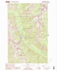 Saska Peak Washington Historical topographic map, 1:24000 scale, 7.5 X 7.5 Minute, Year 1988