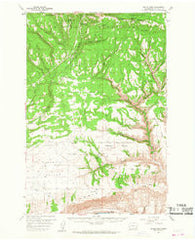Satus Pass Washington Historical topographic map, 1:62500 scale, 15 X 15 Minute, Year 1957