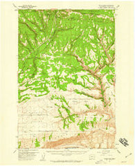 Satus Pass Washington Historical topographic map, 1:62500 scale, 15 X 15 Minute, Year 1957