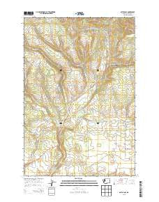 Satus Pass Washington Current topographic map, 1:24000 scale, 7.5 X 7.5 Minute, Year 2013