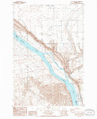 Savage Island Washington Historical topographic map, 1:24000 scale, 7.5 X 7.5 Minute, Year 1986