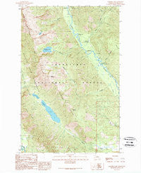 Schaffer Lake Washington Historical topographic map, 1:24000 scale, 7.5 X 7.5 Minute, Year 1989
