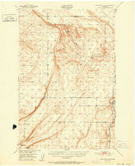 Scooteney Lake Washington Historical topographic map, 1:62500 scale, 15 X 15 Minute, Year 1951