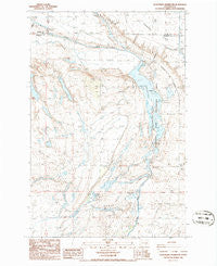 Scooteney Reservoir Washington Historical topographic map, 1:24000 scale, 7.5 X 7.5 Minute, Year 1986