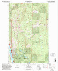 Scotchman Lake Washington Historical topographic map, 1:24000 scale, 7.5 X 7.5 Minute, Year 1992