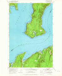 Seabeck Washington Historical topographic map, 1:24000 scale, 7.5 X 7.5 Minute, Year 1953
