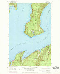 Seabeck Washington Historical topographic map, 1:24000 scale, 7.5 X 7.5 Minute, Year 1953