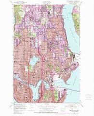 Seattle North Washington Historical topographic map, 1:24000 scale, 7.5 X 7.5 Minute, Year 1949