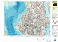 Seattle North Washington Historical topographic map, 1:25000 scale, 7.5 X 15 Minute, Year 1983