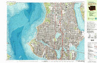 Seattle North Washington Historical topographic map, 1:25000 scale, 7.5 X 15 Minute, Year 1983