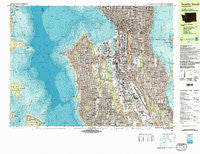 Seattle South Washington Historical topographic map, 1:25000 scale, 7.5 X 15 Minute, Year 1983