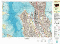 Seattle South Washington Historical topographic map, 1:25000 scale, 7.5 X 15 Minute, Year 1983