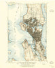 Seattle Washington Historical topographic map, 1:62500 scale, 15 X 15 Minute, Year 1908