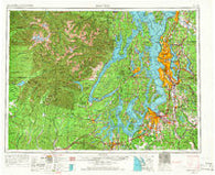 Seattle Washington Historical topographic map, 1:250000 scale, 1 X 2 Degree, Year 1958