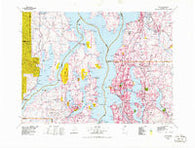 Seattle Washington Historical topographic map, 1:100000 scale, 30 X 60 Minute, Year 1975