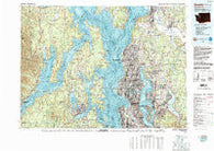 Seattle Washington Historical topographic map, 1:100000 scale, 30 X 60 Minute, Year 1992