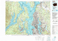 Seattle Washington Historical topographic map, 1:100000 scale, 30 X 60 Minute, Year 1992
