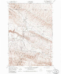 Selah Springs Washington Historical topographic map, 1:24000 scale, 7.5 X 7.5 Minute, Year 1953