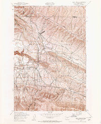 Selah Springs Washington Historical topographic map, 1:24000 scale, 7.5 X 7.5 Minute, Year 1953
