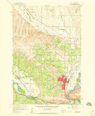 Selah Washington Historical topographic map, 1:24000 scale, 7.5 X 7.5 Minute, Year 1958