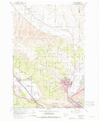 Selah Washington Historical topographic map, 1:24000 scale, 7.5 X 7.5 Minute, Year 1958