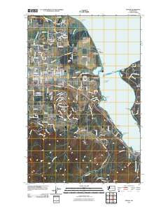 Sequim Washington Historical topographic map, 1:24000 scale, 7.5 X 7.5 Minute, Year 2011
