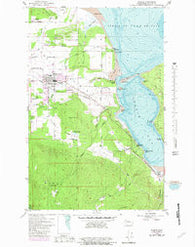 Sequim Washington Historical topographic map, 1:24000 scale, 7.5 X 7.5 Minute, Year 1956