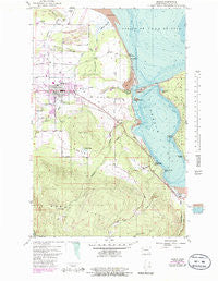 Sequim Washington Historical topographic map, 1:24000 scale, 7.5 X 7.5 Minute, Year 1956