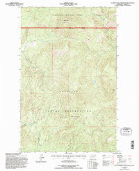Seventeenmile Mountain Washington Historical topographic map, 1:24000 scale, 7.5 X 7.5 Minute, Year 1992