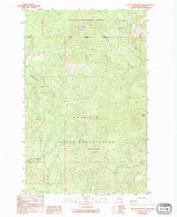 Seventeenmile Mountain Washington Historical topographic map, 1:24000 scale, 7.5 X 7.5 Minute, Year 1989