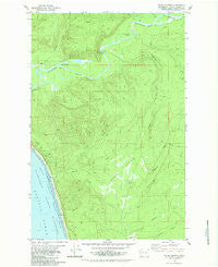 Shale Slough Washington Historical topographic map, 1:24000 scale, 7.5 X 7.5 Minute, Year 1982