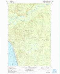 Shale Slough Washington Historical topographic map, 1:24000 scale, 7.5 X 7.5 Minute, Year 1982