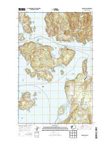 Shaw Island Washington Current topographic map, 1:24000 scale, 7.5 X 7.5 Minute, Year 2014