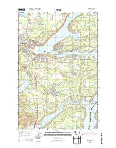 Shelton Washington Current topographic map, 1:24000 scale, 7.5 X 7.5 Minute, Year 2014