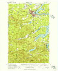 Shelton Washington Historical topographic map, 1:62500 scale, 15 X 15 Minute, Year 1953