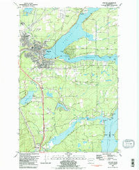 Shelton Washington Historical topographic map, 1:24000 scale, 7.5 X 7.5 Minute, Year 1981