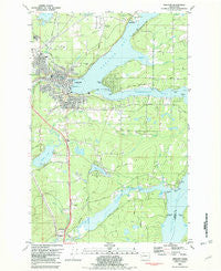 Shelton Washington Historical topographic map, 1:24000 scale, 7.5 X 7.5 Minute, Year 1981