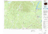 Shelton Washington Historical topographic map, 1:100000 scale, 30 X 60 Minute, Year 1988