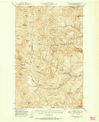 Sherman Peak Washington Historical topographic map, 1:62500 scale, 15 X 15 Minute, Year 1951