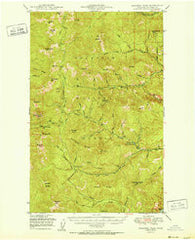 Sherman Peak Washington Historical topographic map, 1:62500 scale, 15 X 15 Minute, Year 1951