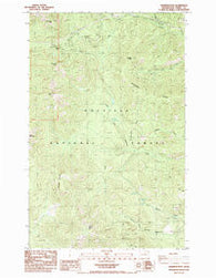 Sherman Peak Washington Historical topographic map, 1:24000 scale, 7.5 X 7.5 Minute, Year 1985