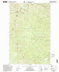 Sherman Peak Washington Historical topographic map, 1:24000 scale, 7.5 X 7.5 Minute, Year 1992