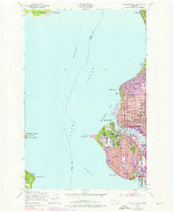 Shilshole Bay Washington Historical topographic map, 1:24000 scale, 7.5 X 7.5 Minute, Year 1949