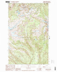 Shuksan Arm Washington Historical topographic map, 1:24000 scale, 7.5 X 7.5 Minute, Year 1989