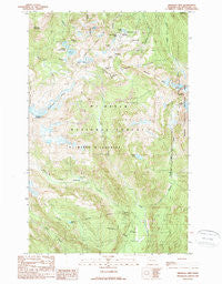 Shuksan Arm Washington Historical topographic map, 1:24000 scale, 7.5 X 7.5 Minute, Year 1989