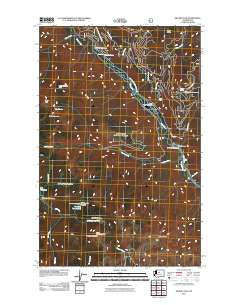 Silver Falls Washington Historical topographic map, 1:24000 scale, 7.5 X 7.5 Minute, Year 2011