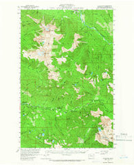 Silverton Washington Historical topographic map, 1:62500 scale, 15 X 15 Minute, Year 1957