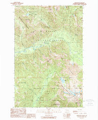 Silverton Washington Historical topographic map, 1:24000 scale, 7.5 X 7.5 Minute, Year 1989